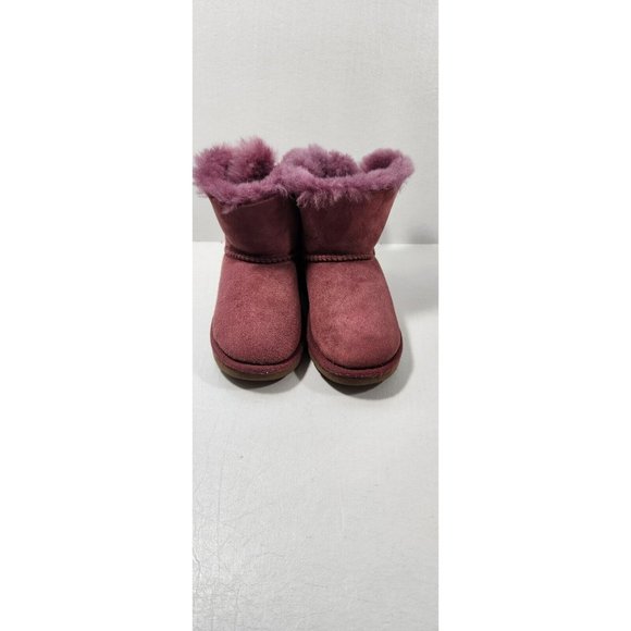 UGGGirls KidsShort Burgundy Boots SIZE 11